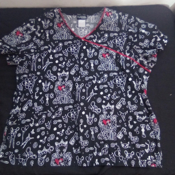Runway by Cherokee scrub top ( box G ) - Picture 1 of 3